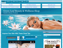 Tablet Screenshot of greenleafbeautyshop.com